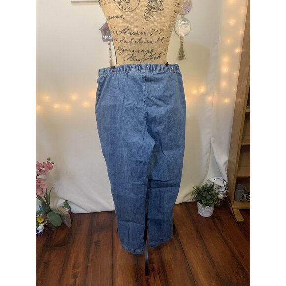 (B-59)‎ stretch panst demin women crof&barrow medium average - Picture 2 of 7